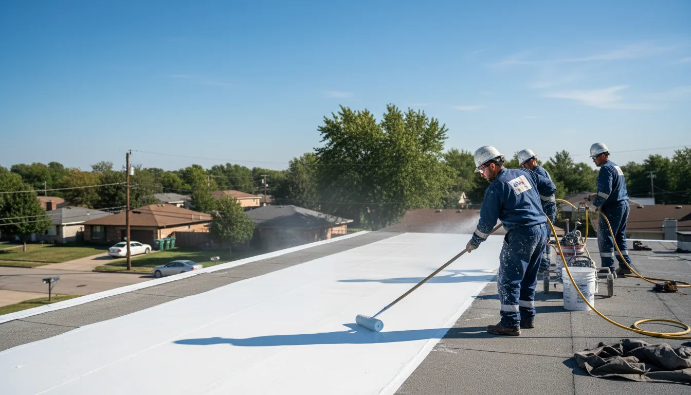 Commercial roof coating in Bixby, OK near me